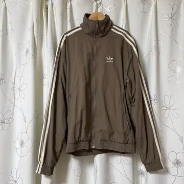 adidas 베이지 브라운 트랙 자켓 저지