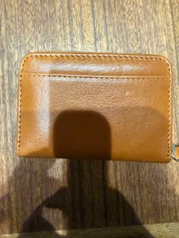 브라운 가죽 코인 케이스