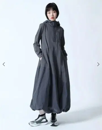 라슈드 벌룬 실루엣 롱 원피스