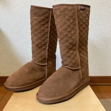 [ 새상품급 ] EMU 에뮤 무스탕 롱 부츠 브라운 24cm
