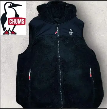 CHUMS 엘모 플리스 베스트 후디 M 보아 베스트 후드 베스트