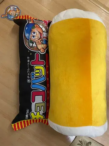 [택 포함 새상품] 태고의 달인 봉제 인형 연타다 돈! 초코바 쿠션 2점