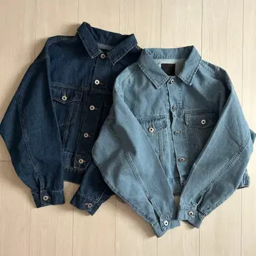 미사용 새상품 스튜디오 클립 숏 기장 데님 자켓 2장 세트
