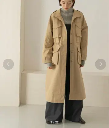 KBF 드로스트 밀리터리 코트 트렌치코트