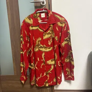 칼 헬무트! 하와이안 셔츠 새 패턴 빨간색
