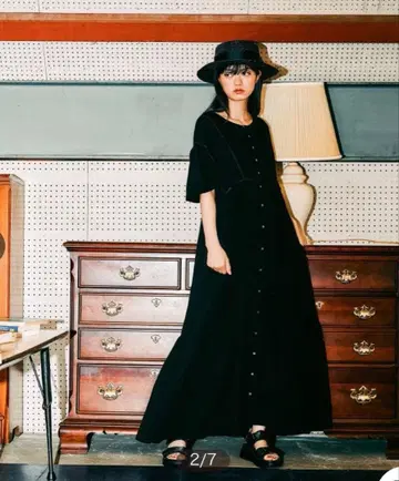 [ MODE NORM CORE ] 2WAY 맥시 프린트 원피스