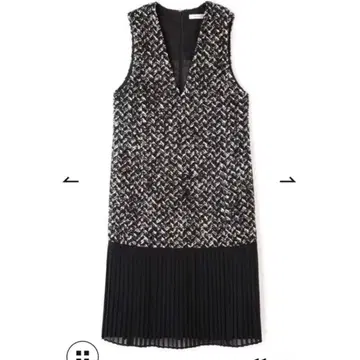 새상품급 2023AW 어도어 헤링본 트위드 원피스