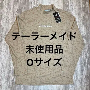 테일러메이드 골프웨어 모크넥 셔츠 O 사이즈 베이지 패턴