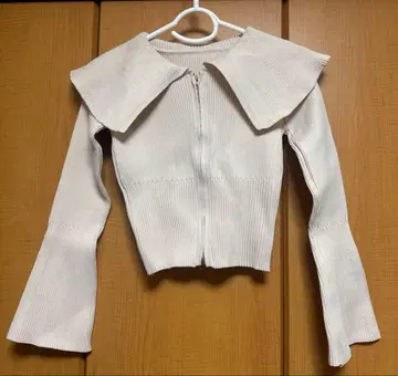 니트 더블 지퍼