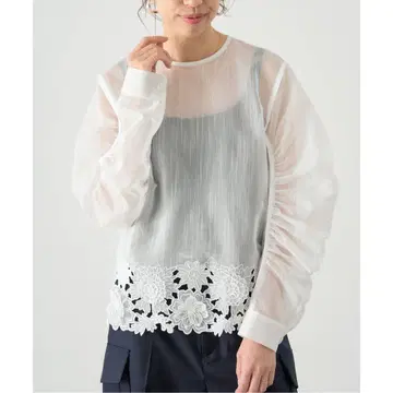 MOUJIC/무지크 별주 FLOWER LACE BLOUSE IENA
