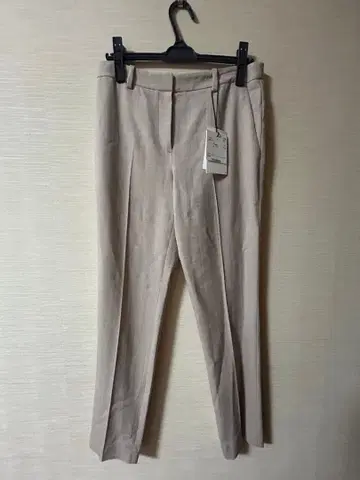 띠어리 베이지 캐주얼 크롭 팬츠