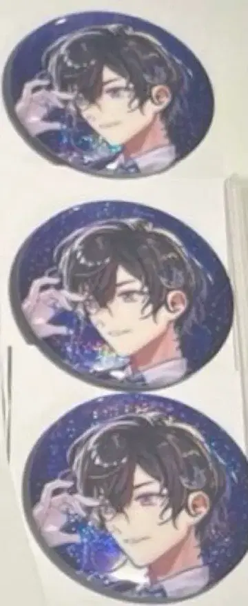 니지산지 IMPACT 월조 시키나기 아키라 캔뱃지