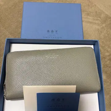 스마이슨 가죽 지피 월렛 장지갑 그레이 계열 SMYTHSON