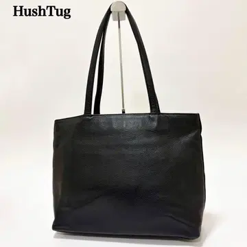 새상품급 해시태그 토트백 천연 가죽 올 가죽 숄더 A4 블랙