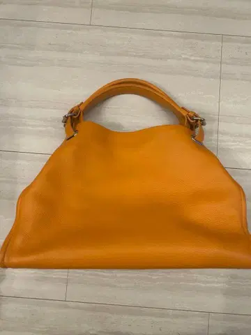 츠치야 가방 클라르테 오렌지 가죽 핸드백