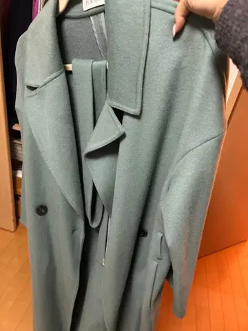 플라스테 PLST 울 리버 코트