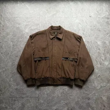 빈티지 클럽 짧은 기장 스웨이드 가죽 스윙탑 충전솜