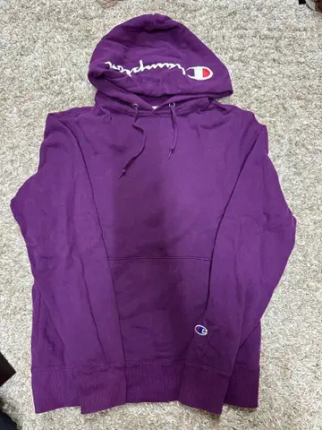 Champion 후드티 보라색 M 사이즈