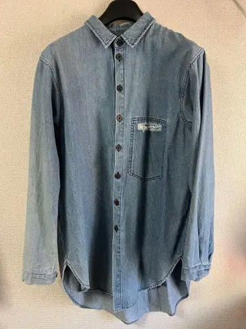 69 데님 셔츠 라이트 블루 긴팔