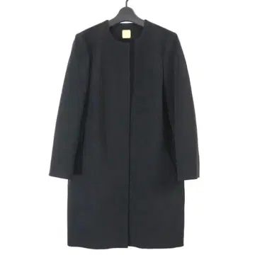 뮤즈 두지엠 클라세 트리아세 조젯 노카라 코트 블랙