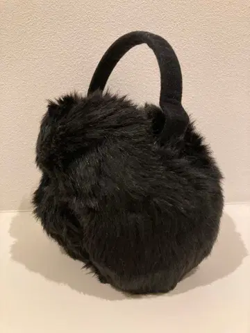 [새상품] 디즈니 미키 귀도리 퍼 블랙 귀마개