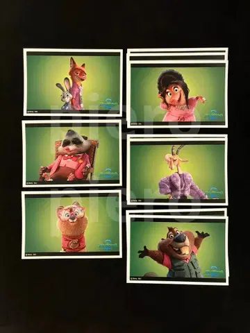 주토피아2 랜덤 엽서 세븐2