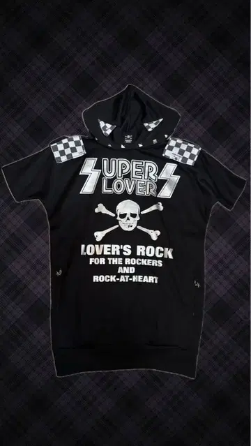 SUPER LOVERS 후드티 고양이 귀 후드 부착 y2k 스터드 해골