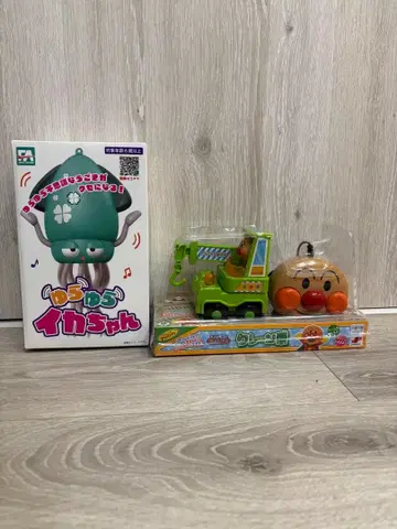 흔들흔들 오징어짱 호빵맨 크레인 자동차 완구