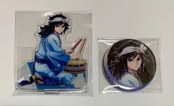 토미오카 기유 아와오도리 아크릴 스탠드 캔뱃지 미사용 귀멸의 칼날