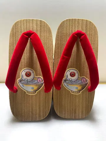 게게게의 키타로 눈알 아저씨 일본 나막신 여성용 M 사이즈 쿠기타니