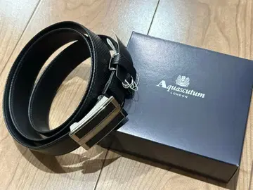[ 미사용 새상품 ] Aquascutum 가죽 벨트 일본제