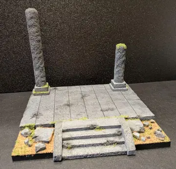 디오라마 베이스 폐허 유적 피규아트 드래곤 퀘스트 가샤폰 퀘스트 4