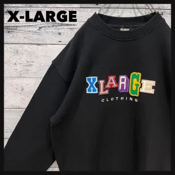 t51 [ 새상품급 ] 엑스라지 자수 컬러풀 빅 로고 맨투맨 레어