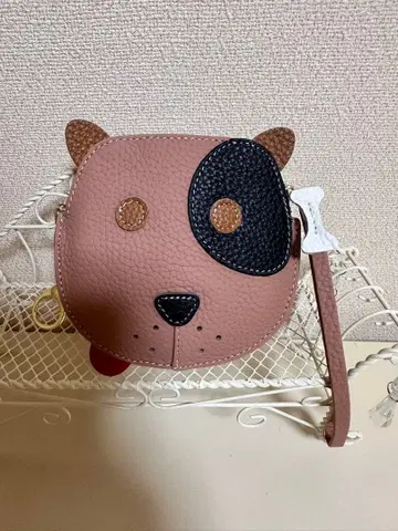 미사용 새상품 에스타시온 코인 케이스 소품함 액세서리 케이스 강아지