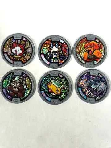 요괴 메달 세트 6개