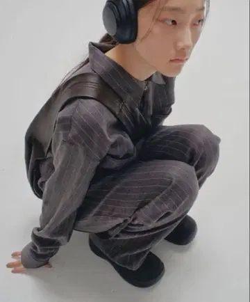 TODAYFUL 스트라이프 집 콤비네이션 그레이