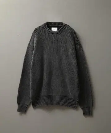 welise 케미컬 오버다이 스프링 니트 그레이 S 시착만 한 상품