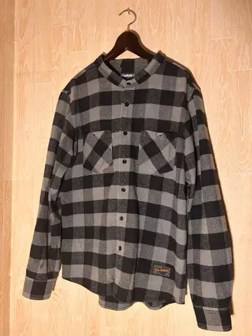 XLARGE XL 사이즈 플란넬 셔츠 블랙/그레이