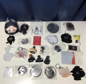 주술회전 캔뱃지 키링 러버 스트랩