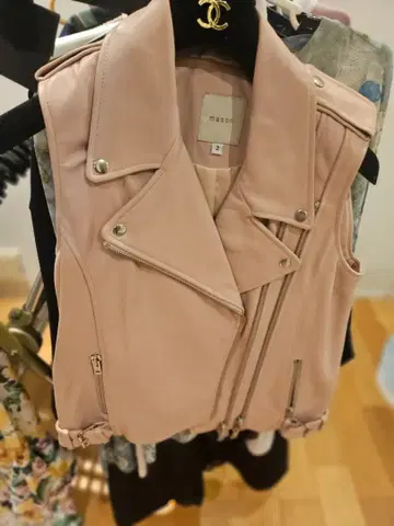 mason 더블 라이더 자켓 2호 핑크