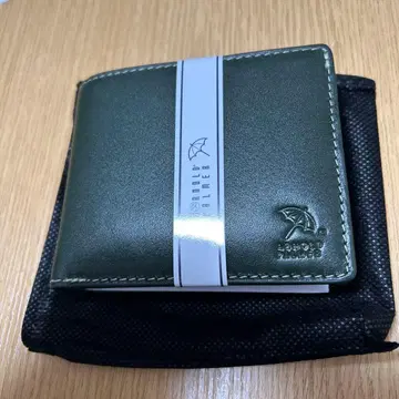 그린 가죽 접이식 지갑 수납 봉투 포함