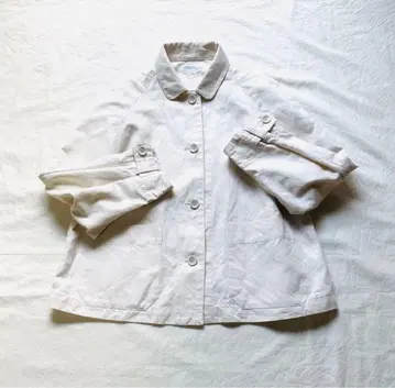 북유럽 생활 잡화점 쿠라시&트립 코다와리 옷깃 숏 기장 코트 린넨 혼방