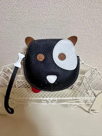 미사용 새상품 에스타시온 코인 케이스 소품함 액세서리 케이스 강아지