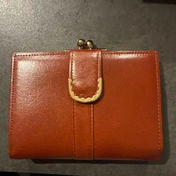 2단 가마구치 지갑 브라운