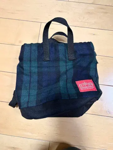 ManhattanPortage 숄더백 블랙 그린 체크