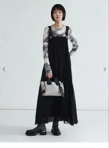 LASUD 블랙 메쉬 원피스 야마다야