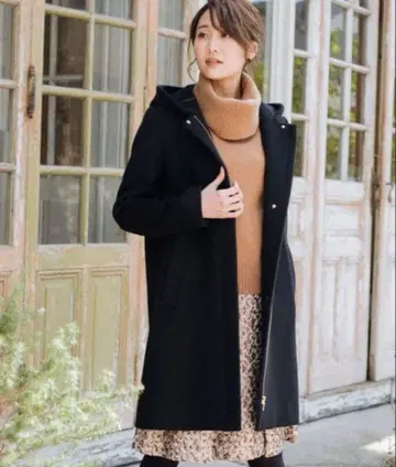 ANAYI 아나이 더블 비버 코트 36