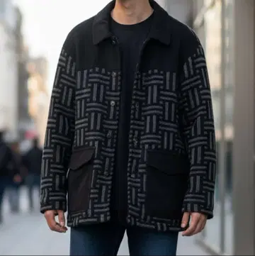 Lorenzo Bellini 기하학 패턴 자켓