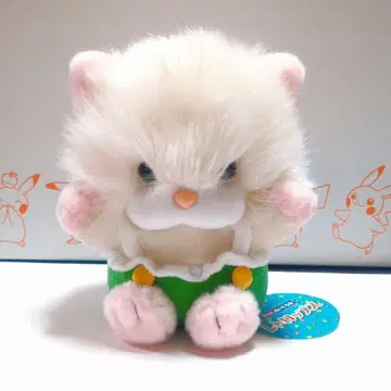 [ 미사용 ] 레트로프스 롱쨩 고양이 봉제 인형 산에이 무역 복슬복슬