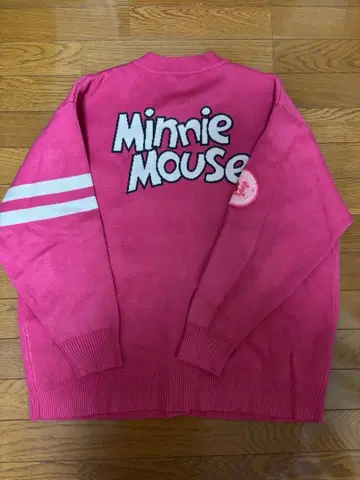 PLAZA 미니 마우스 핑크 가디건